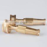 4" Adjustable Brass Garden Nozzle Fitting Brass Knurled High Pressure For Water From Spray To Jet Metal Hose Nozzle thumbnail-2