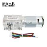 Chihai Motor CHW-GW4058-555 ABHL Hith Torque Max 95w DC 24V dc Worm Gear Motor With Encoder for Parking Lock thumbnail-3