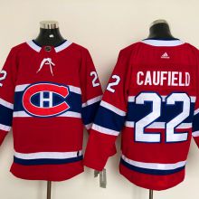 Montreal Canadiens #22 Caufield Red Jersey