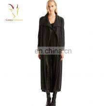 Shawl Collar Long Winter Wool Cashmere Coats for Women thumbnail-1