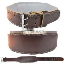 Custom Logo Gym Leather Weight Lifting Belt Gym Training Belt Gym Fitness Training Leather Weight Lifting Belt