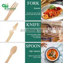 Yada Eco - Friendly Disposable Wooden Case Steak Take Away Spoon Knife And Fork Set Wooden Disposable Cutlery thumbnail-4
