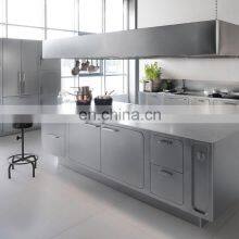Custom Aluminium/Stainless Steel Modular Kitchen Cabinets Design Modern Kitchen Pantry Cabinet thumbnail-2