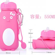 Portable Drop Proof and Leak Proof Silicone Water Bottle Silicone Folding Cup（Wechat:13510231336 Whatsapp 008613510231336） thumbnail-4