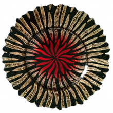 Luxury Events Blue And Gold Colored Charger Glass Under Plate For Wedding Table thumbnail-4