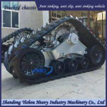 The Harvester is Modified With a Half Chain Track, and the Chassis is Stable and Reliable on Muddy Ground thumbnail-1