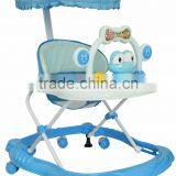 New Model Fashion Plastic Cartoon Round Baby Walker With Canopy BM1343C thumbnail-1