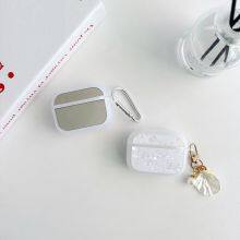 Hot Sale Mirror Earphone Case With Buckle Earbuds Cover for Airpods 1 2 Pro 3 thumbnail-2