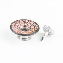 17mm Open Hole Shank Button With Aluminum Nail With Logo for Jeans Jacket Pants thumbnail-4