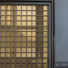 Flat Square Mesh Stainless Steel Decorative Mesh, Other Copper Embossed Mesh thumbnail-5
