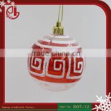 Plastic Clear Handmade Drawing Christmas Ball Party Decoration