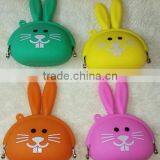 2015 Rabbit Ears Shaped Silicone Money Pouch/ Latest Designs Silicon Rubber Change Purse thumbnail-6