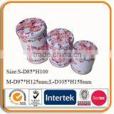 CMYK Printing Round Gift Tin Box Set