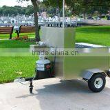 Outdoor Well Structured Mobile Hot Dog Service Cart/ Hot Dog Push Cart for Sale thumbnail-6