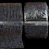 Flexible Rhinestone Trimming Mesh Crystal Banding, 24 Rows Elastic Stretch Rhinestone Trimming Rolls thumbnail-2