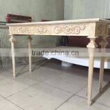 French Neo Classical Louis XVI Style Carved Console Table thumbnail-3