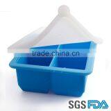 FDA&SGS Eco-friendly Customized 4 Cavity Silicone Food Preservation Box thumbnail-1
