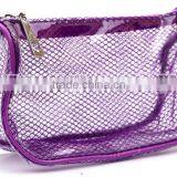 Travel Plaid Washing Bag PVC Transparent Cosmetic Bag With Handle Supplier's Choice thumbnail-5