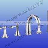 Five Hole Deck-mounted Bathtub Faucet