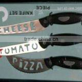 Pack of 3 Kitchen Knifes (pizza, Vegetable, Cheese) thumbnail-1