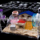 Fancy Acrylic Hamster Cage Cute Hamster House and Box Acrylic Pets Box and Carriers Quality Choice thumbnail-2