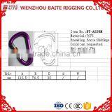 Colorful Aluminum Snap Hook,Outdoor Sports Carabiner With Snap Hook Breakign Load 2400kg For Climbing Use thumbnail-2