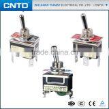 CNTD IP40 Protection C523A Fixed Contact ON-OFF-ON Micro Mini Toggle Switch DPDT Type (C523A) thumbnail-3