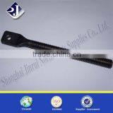 Bolt With Hole in Head Plated Black Zinc