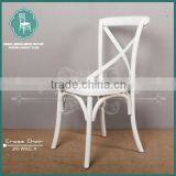Classic Bistro Super Cross Back Wooden Dining Chairs thumbnail-3