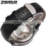 Cheap Genuine Leather Watch Band With Double Click Stainless Steel Buckle 18|19|20|21|22mm thumbnail-5