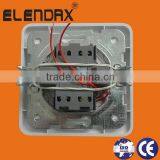 Flush Mounting 2 Gang 1 Way Wall Switch Illuminated (F2102) thumbnail-2