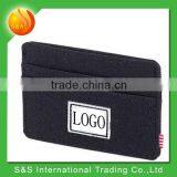 Fashion black lightweight practical multi-compartment wallet