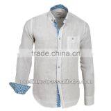 Mens Elegant White Linen Shirts from Turkey - Free DHL Express Shipping