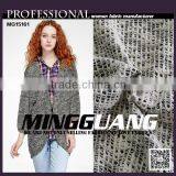 2016 Fashion Women's Dress Cotton Polyester Hacci Fabric for Ladies Dress