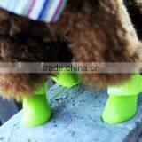 2016 Fashion SiliconeNonslip Sole Hook Loop Dog Rainshoes /Pets Doggie Shoes/Pet Rain Boot Sole thumbnail-3