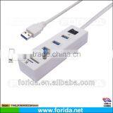 3.0 Version USB Combo HUB+card Reader