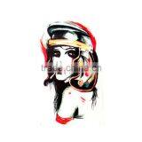 Beauty Portrait Art Tattoo Custom Flash Temporary Tattoo Sticker thumbnail-1
