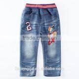 baby clothes wholesale NOVA design kids funny printed pattern denim pants baby boy long jeans children cowboy trousers