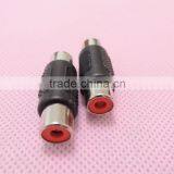 Audio System Red-black RCA Female to RCA Female Connector Adapter