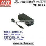 Mean Well GS60A05-P1J 60w 5v Adaptor 60W Desktop Power Supply thumbnail-1