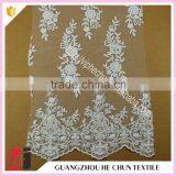 HC-5893-1 Hechun Pearl Beading Crocheted Wholesale Bridal Lace Fabric for Wedding Dress 2016 thumbnail-2