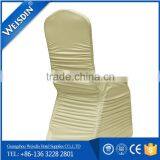 Luxury Polyester Ruffled Spandex Chair Cover for Wedding or Banquet Wholesale thumbnail-4