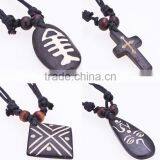 New Hot Custom Fashion Mens ox Bone Necklace Pendant Jewelry thumbnail-1