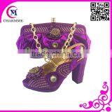 Purple Matching Shoes and Bags With Designer Shoes and Bags to Match CSB 567 With Italian Shoes and Bags to Match Women