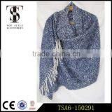 Blue Acrylic Loop Yarns Alpaca Halloween Poncho Nordic Southwestern Scarves thumbnail-1