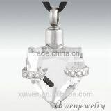 White Heart Stone 316l Stainless Steel Keepsake Urn Cremation Jewelry