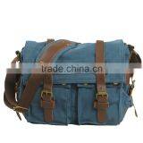 Euro Style Vintage Washed Canvas Camera Bag Black Camera Messenger Bag thumbnail-5