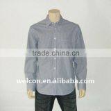 Men's 100% Cotton Long Sleeve Stylish Fine Grid Classic Casual Shirt thumbnail-1