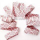 2014 new white and red woven jacquard ribbon trim