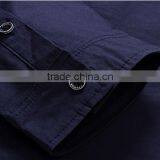 Plain Black Trendy High Quality Dress/office Long Sleeve Shirt for Latest Best Quality Men Square Collar thumbnail-5